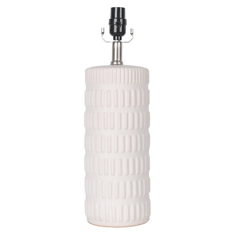 Tracey Boyd Matte White Ceramic Accent Lamp, 18" | At Home