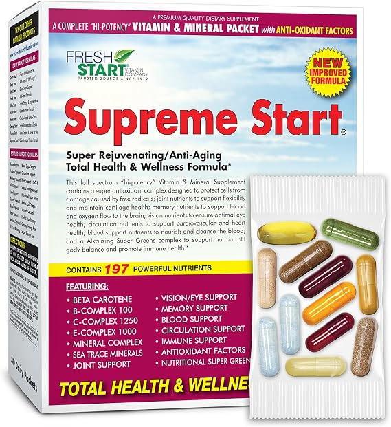Supreme Start Complete Daily Vitamin Pack | Anti-Aging & Rejuvenation, Skin Booster & Joint Suppo... | Amazon (US)