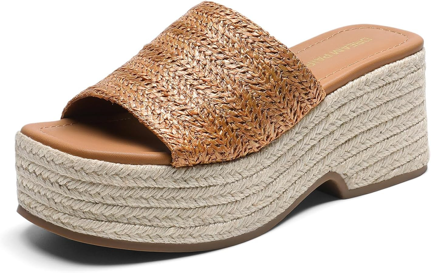 DREAM PAIRS Platform Espadrille Sandals for Women Wedges Slides Slip on Bohemia Sandals Flatform ... | Amazon (US)