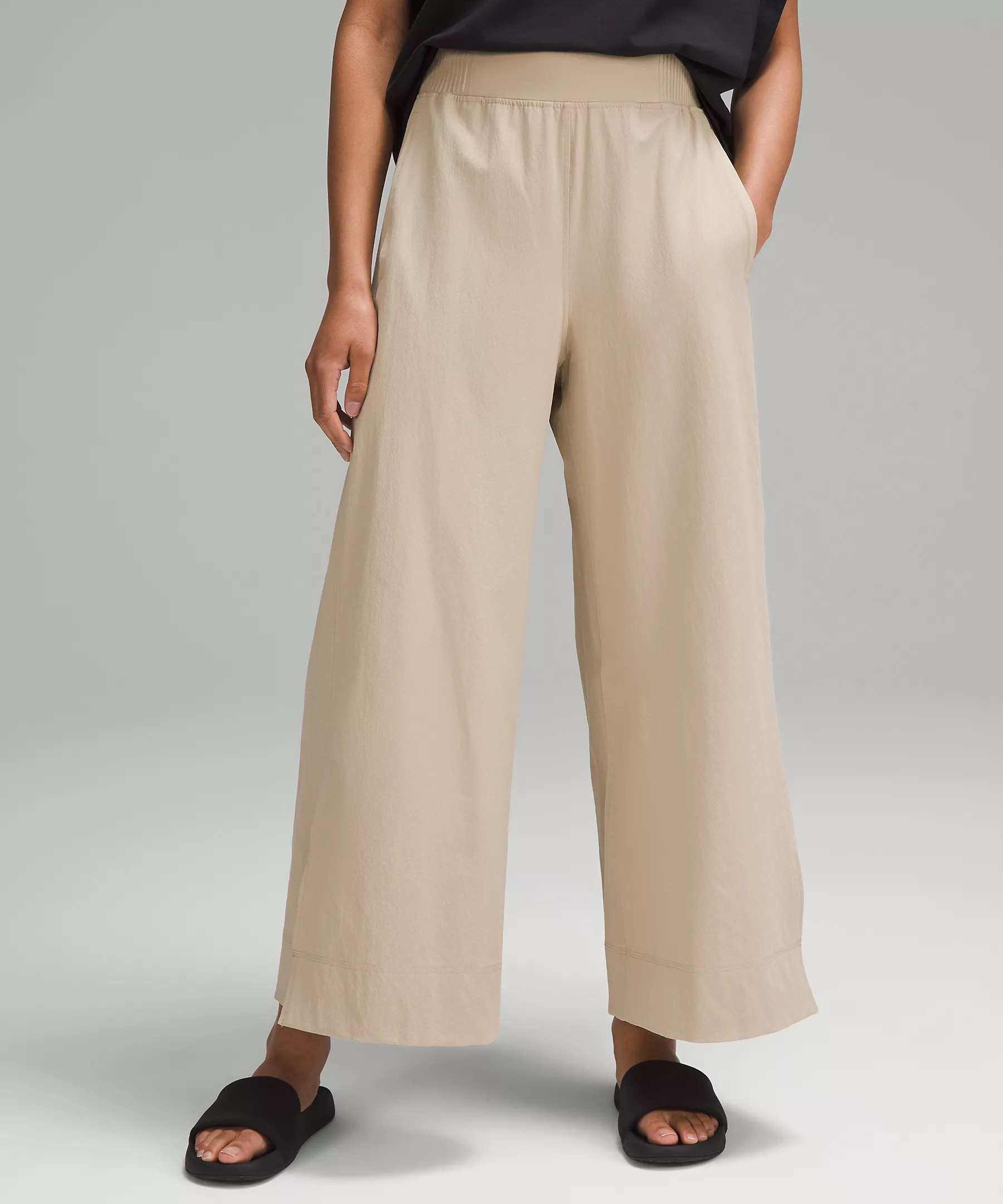 Stretch Woven Wide-Leg High-Rise Cropped Pant | Lululemon (US)