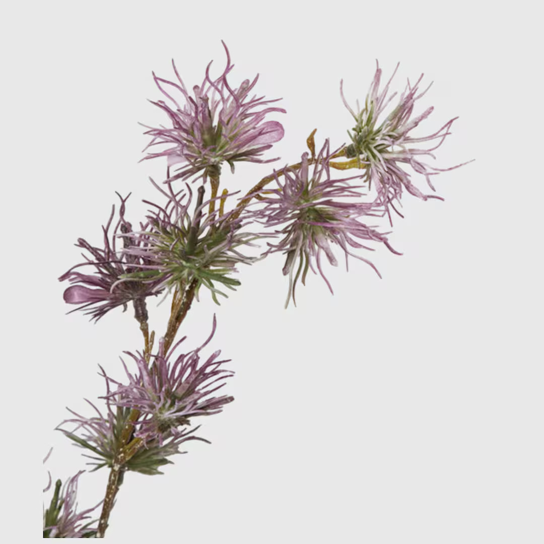 39" Faux Creeping Thistle Spray on Stem in Purple, Artificial Flower, Vase Filler, Floral Supply ... | Etsy (US)