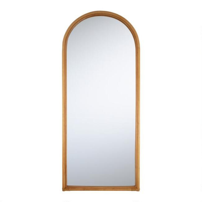 Rattan Arch Full Length Mirror | World Market