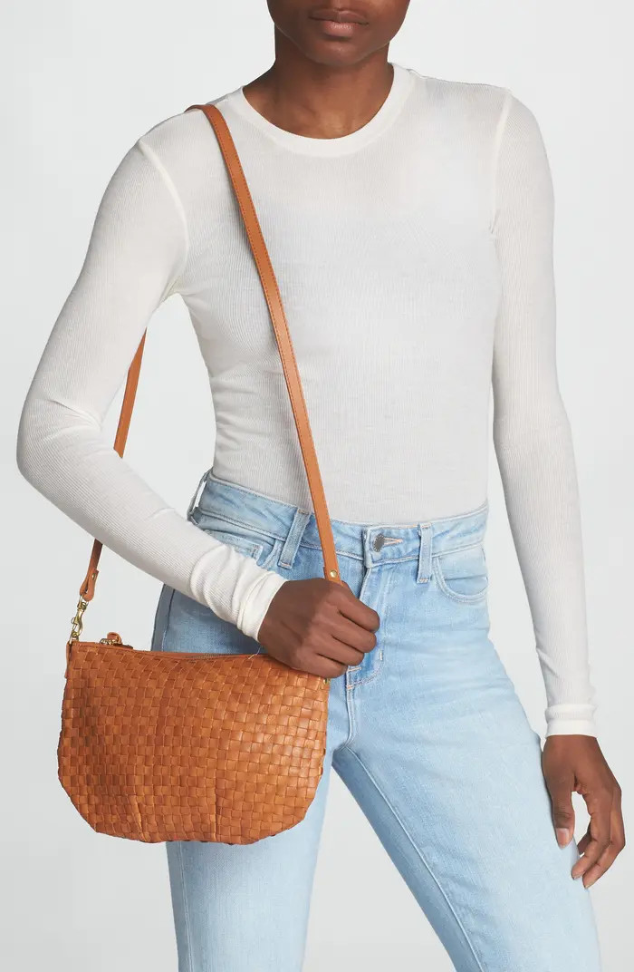 Clare V. Petit Moyen Woven Messenger Bag | Nordstrom | Nordstrom