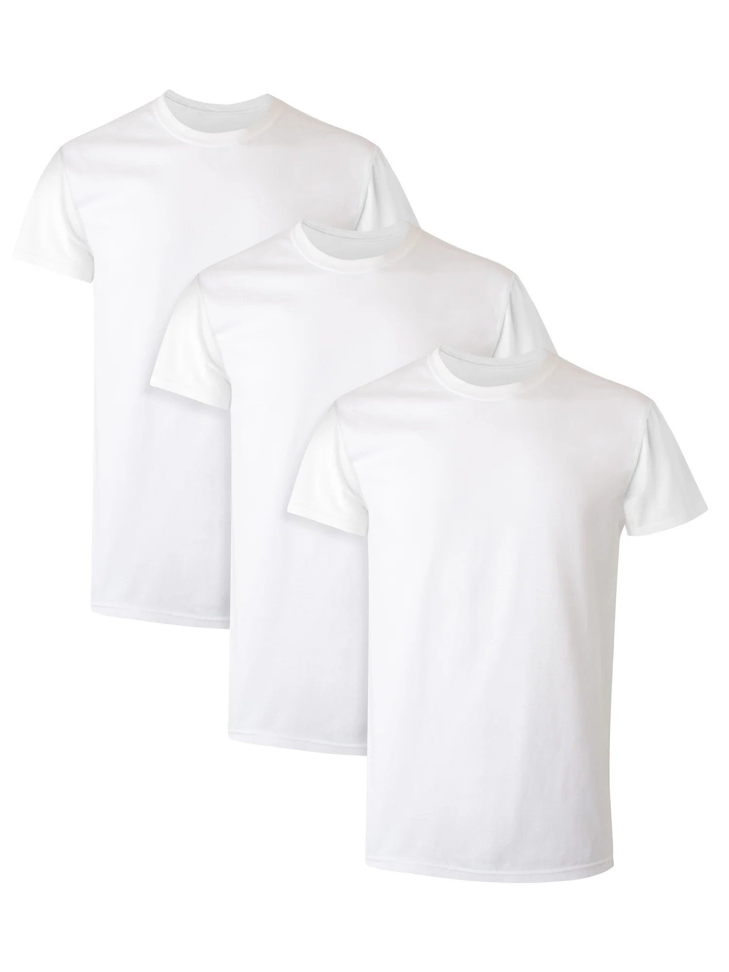 T-Shirt Undershirt Pack, Moisture-Wicking Cotton T-Shirts for Men, Men's Clothing | Walmart (US)