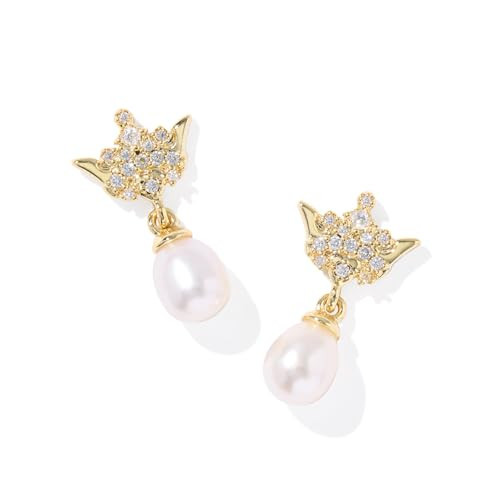 Kendra Scott Disney Princess Crown Drop Earrings in White Mix, 14k Gold-Plated Brass, Fashion Jewelry for Women | Amazon (US)