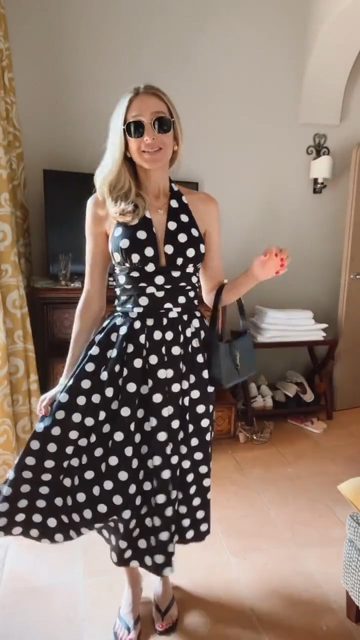 Outfit I wore in Italy last summer 
Polka dots skirt set! Loving this set so much, it has such an European vibes and I’m in love 🇮🇹 fits true to size and I’m wearing size small 
Vacation outfits beach 
Resort wear 
Spring break 
Spring dresses


#LTKootd #LTKU #LTKgrwm