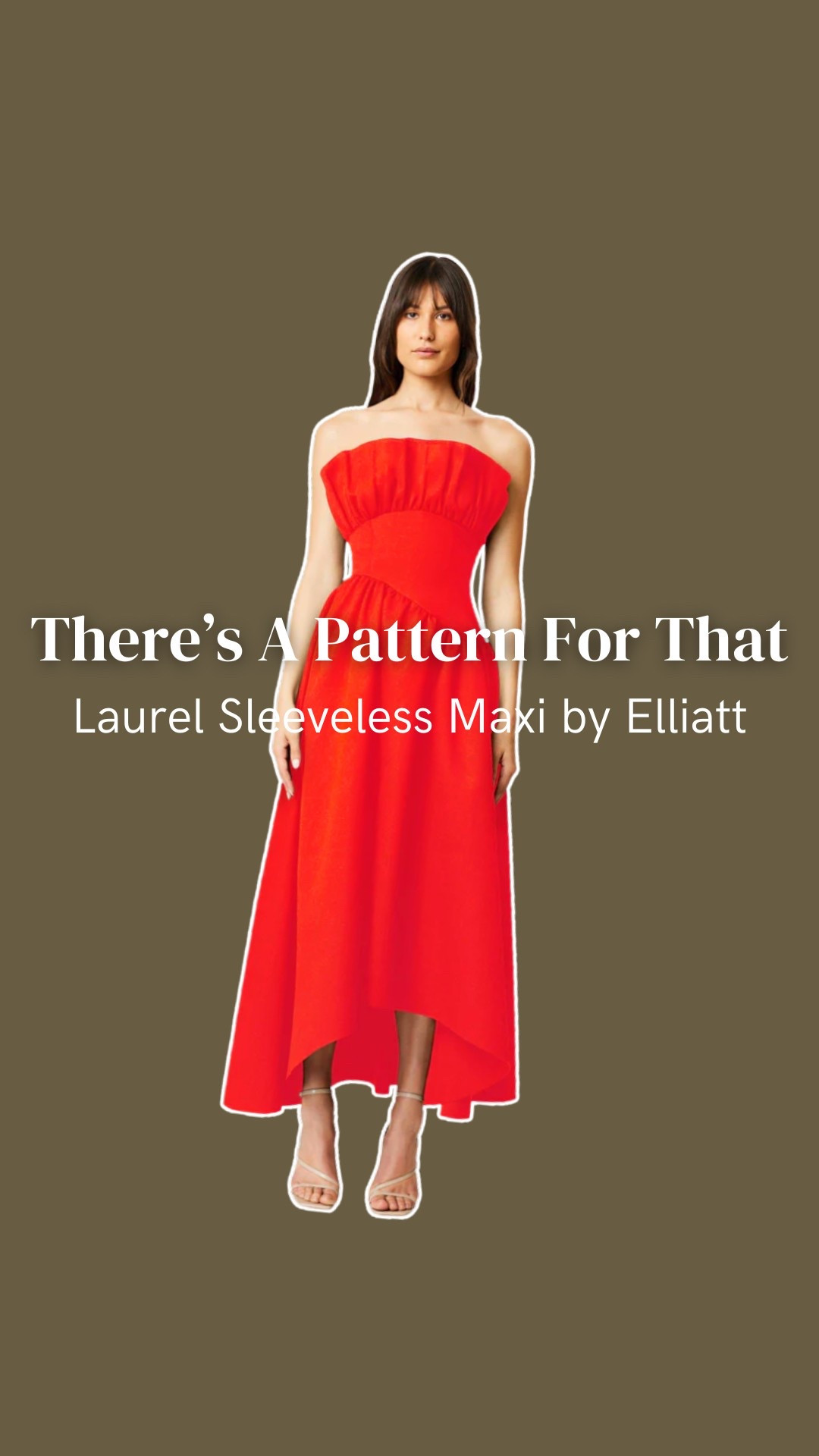 #theresapatternforthat how to sew the elliatt laurel sleeveless maxi dress #sewing #sewingpatterns