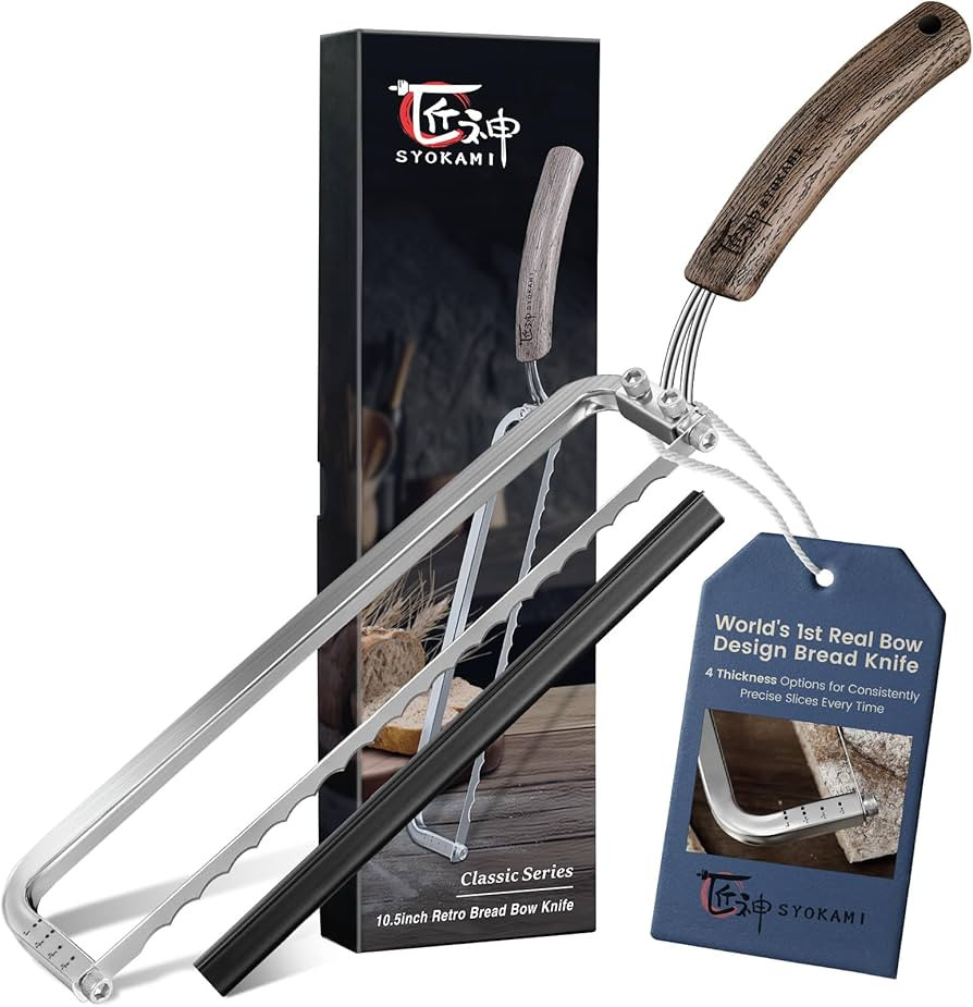 2025 Upgrade Bread Knife for Homemade Bread, World's 1st Real Bow-Design Sourdough Bread Slicer, ... | Amazon (US)