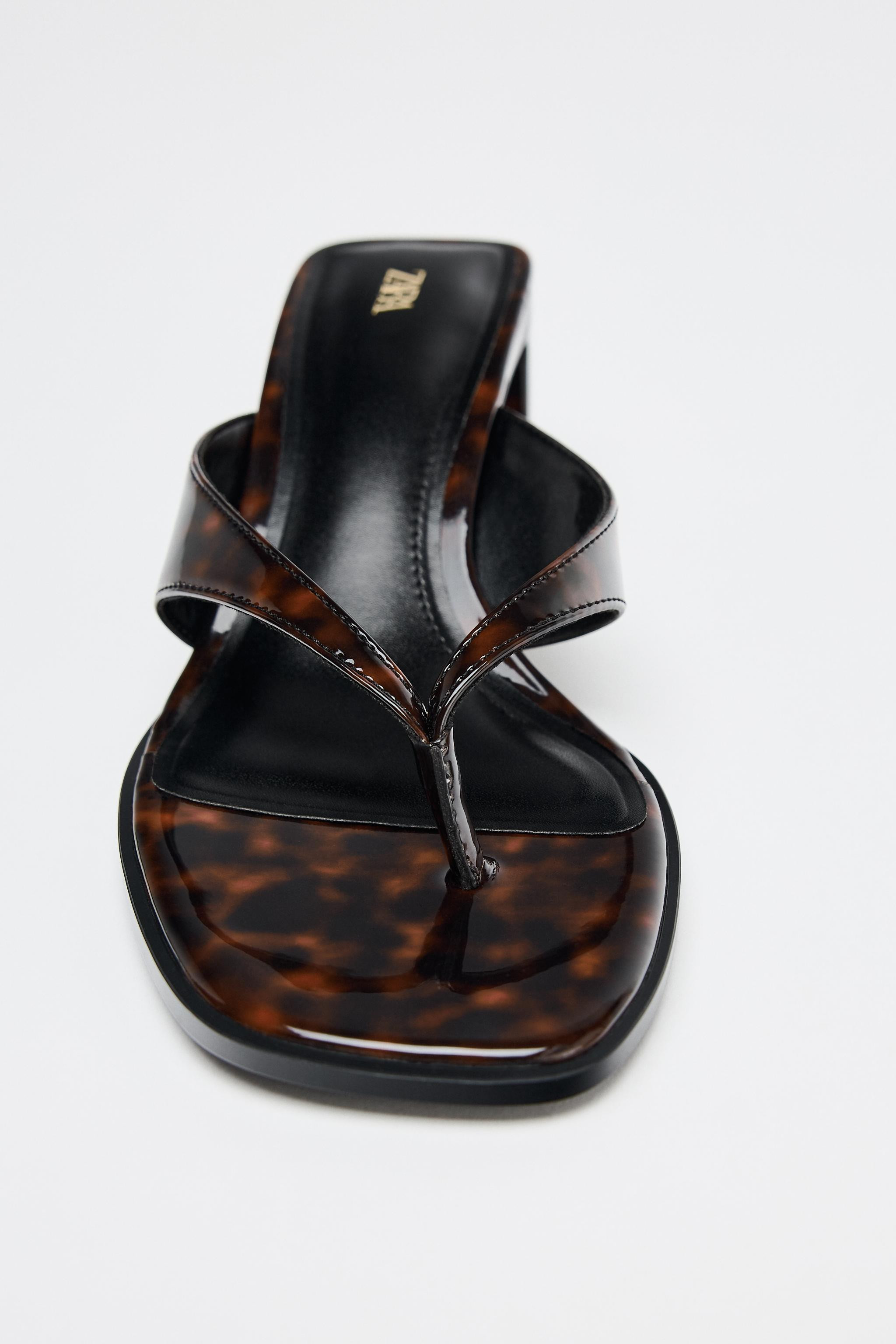 TORTOISESHELL SANDALS | Zara UK