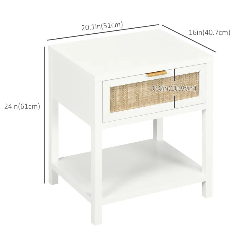 Bay Isle Home™ Crossville Manufactured Wood Nightstand & Reviews | Wayfair | Wayfair North America