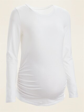 Maternity Long-Sleeve Crew-Neck Tee | Old Navy (US)