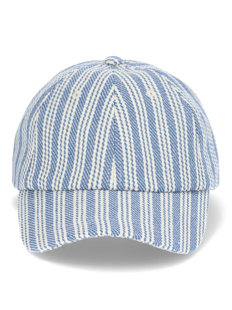 Time and Tru Women’s Woven Stripe Baseball Hat | Walmart (US)