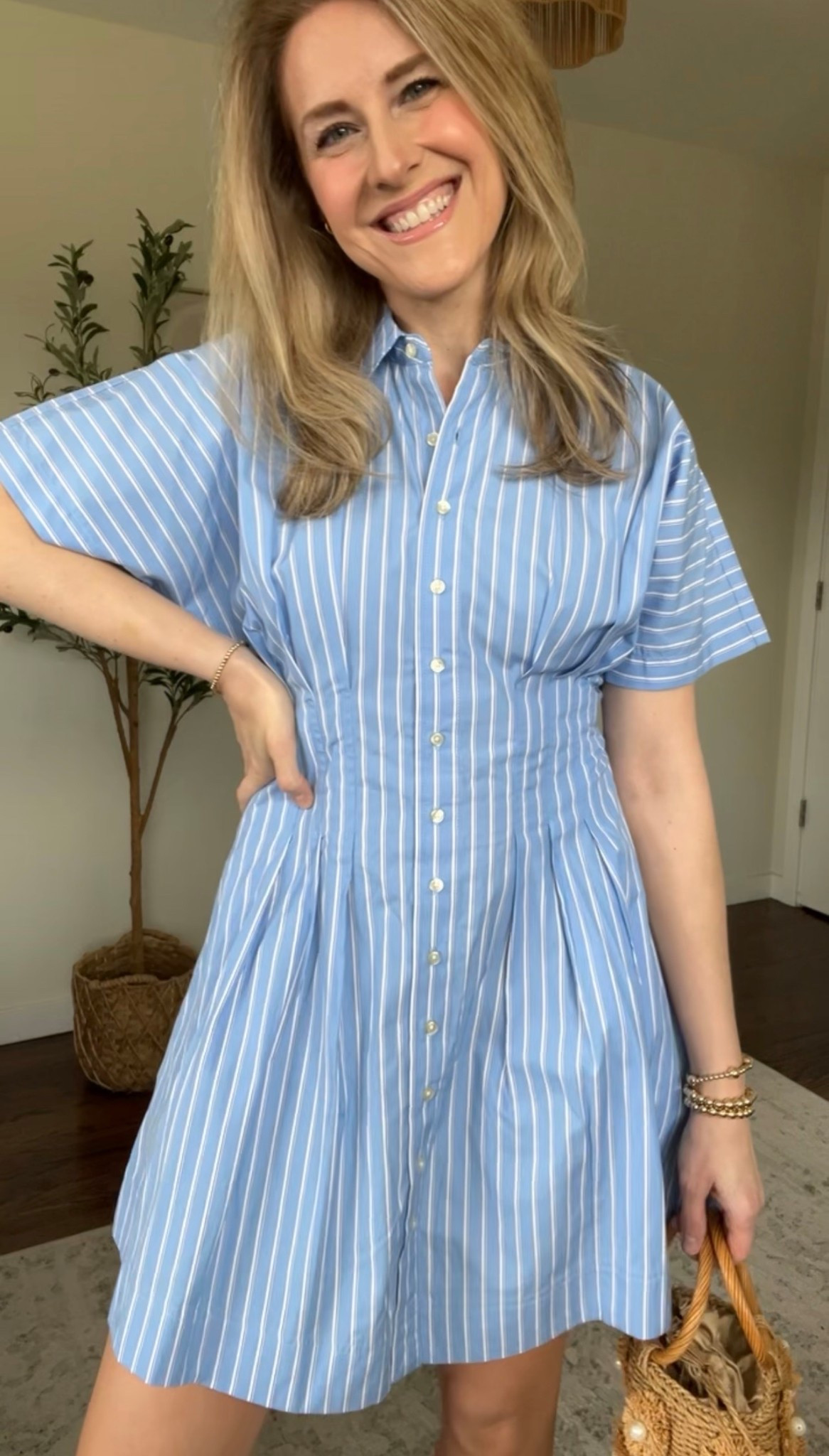Walmart cotton shirtdress, reminds me of the anthro one! Beautiful and comfortable, on the short side. I’m 5’8” wearing my true size small. #walmartfashion 

#LTKOver40