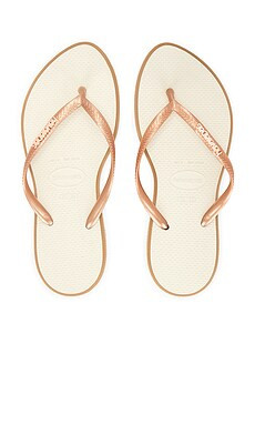Havaianas Slim Point Sandal in Rose Gold & Beige from Revolve.com | Revolve Clothing (Global)