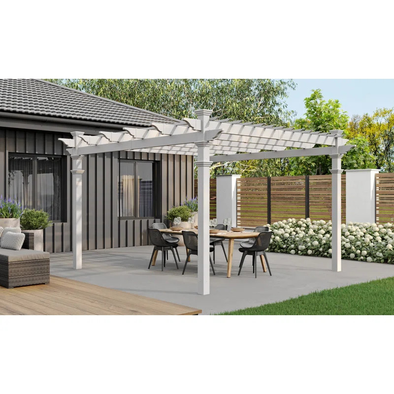 Coppell Vinyl Pergola | Wayfair North America