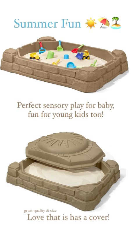 Perfect Play Sandbox w Cover🏝️
Baby Sensory. Sensory development. Summer time fun. Great quality sandbox. Sandbox with cover. Child toys. 

#LTKFind #LTKbaby #LTKkids