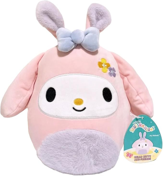 Squishmallows 2024 Easter Disney and Sanrio Squad Plush Toy (8" Easter My Melody) | Amazon (US)