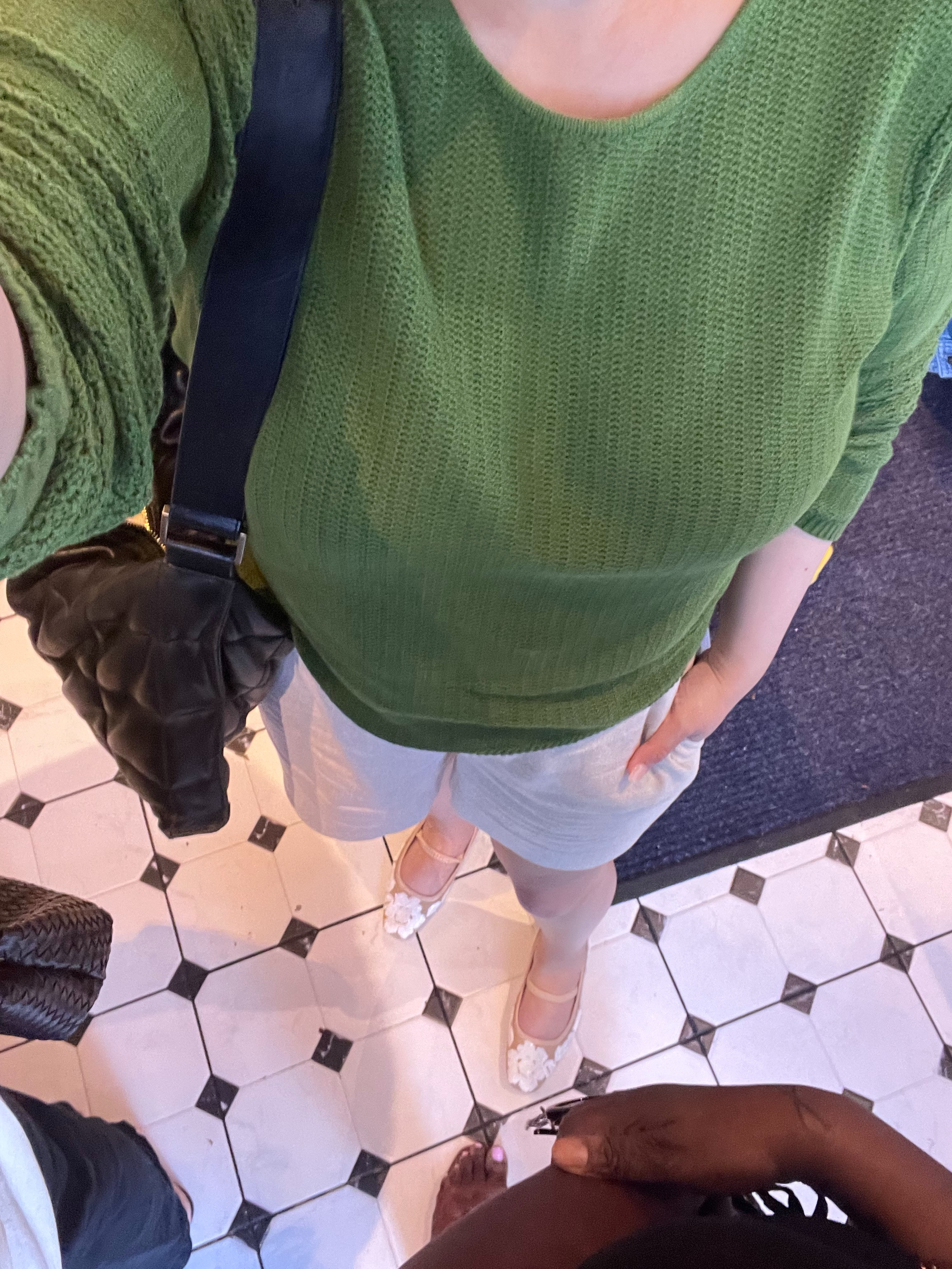 Casual brunch outfit at Bloom Lounge in Plano.

Love pairing a bright color like this gorgeous green sweater with neutrals and fun shoes! 

 #LTKSeasonal #LTKOver40 #LTKSaleAlert