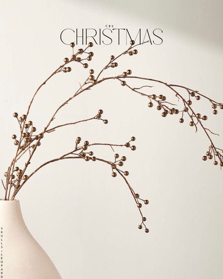 Faux bronze berry holiday stem, LTK Christmas. Cb2 Christmas 

#LTKhome #LTKSeasonal #LTKHoliday