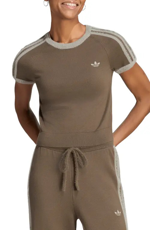 adidas Originals Knit Tee in Branch/silver Pebble at Nordstrom, Size Small | Nordstrom