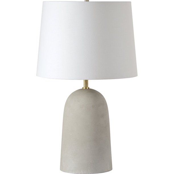 Maklaine Traditional Concrete Table Lamp in Off White and Neutral | Walmart (US)