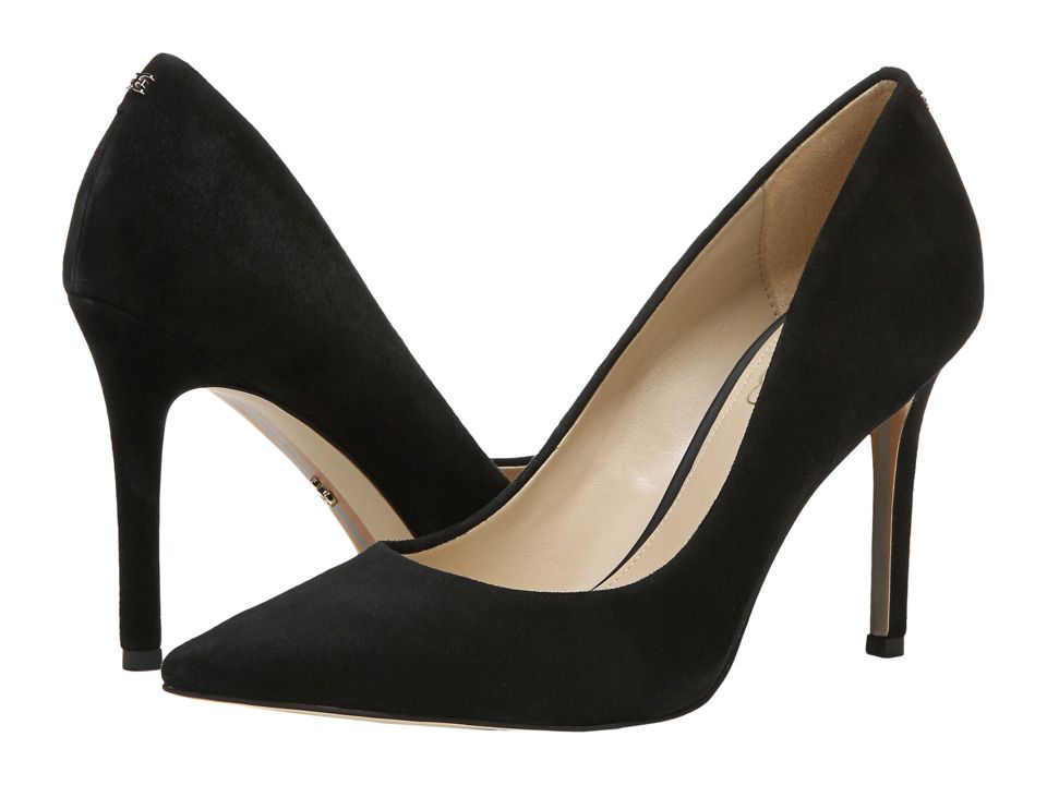 Sam Edelman - Hazel (Black Kid Suede Leather) Women's Shoes | Zappos