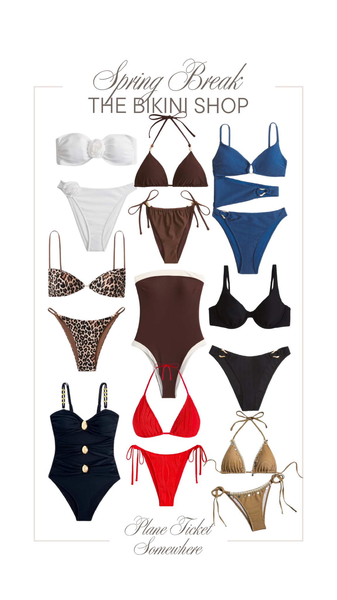 The quick stop bikini shop before your spring break trip!  

 #LTKSeasonal #LTKSwim #LTKTravel