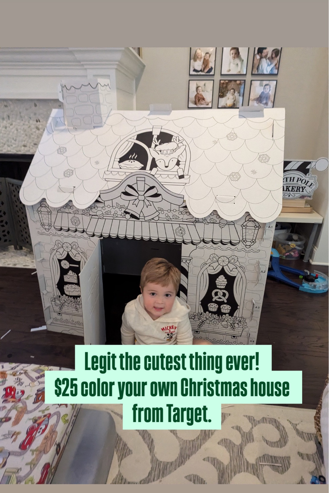 $25 DIY Christmas fort! Henry is obsessed and spent all day on and off coloring this! He has the bakery but there is also Santa’s workshop 🎅

#LTKfamily #LTKkids #LTKSeasonal