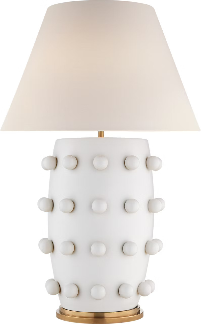 Linden Table Lamp in Plaster White with Linen ShadeVisual Comfort | Visual Comfort