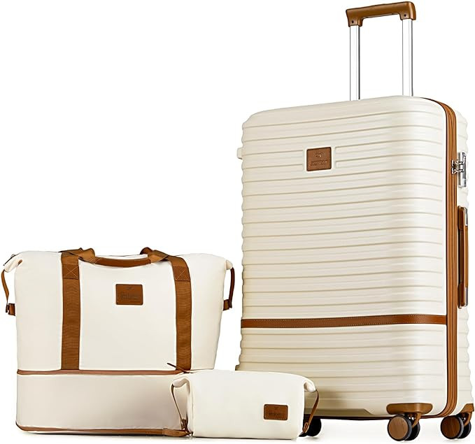 Joyway 28 Inch Large Luggage Hardside Suitcase with Spinner Wheel, Lightweight 3 Piece Suitcase S... | Amazon (US)