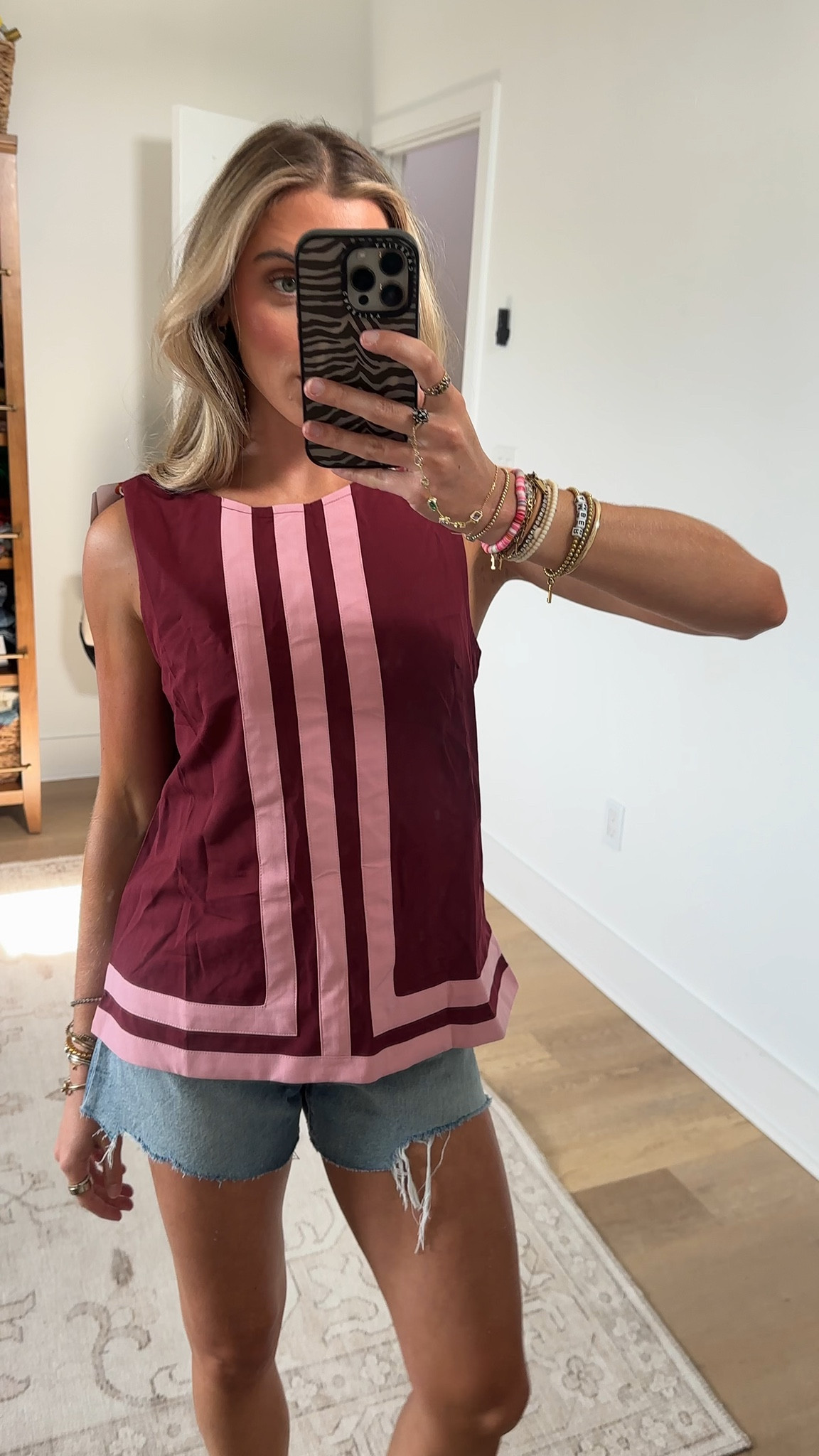 Amazon size small Watashi Women's Sleeveless Color Block Blouse Geometric Striped Crewneck Work Tank Top for Summer Layering Crop Tops

#LTKSaleAlert #LTKWorkwear #LTKSeasonal