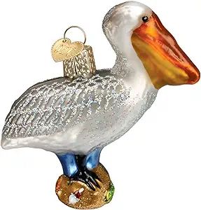 Old World Christmas Bird Watcher Collection Glass Blown Ornaments for Christmas Tree Pelican | Amazon (US)