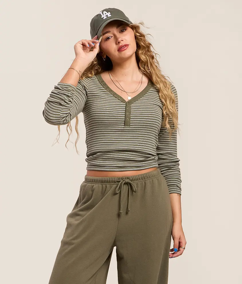 Striped Henley | Buckle