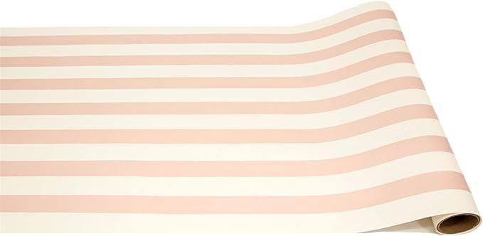 Striped Table Runner - Pink Paper Table Runner for Patries or Weddings - American Made | Amazon (US)