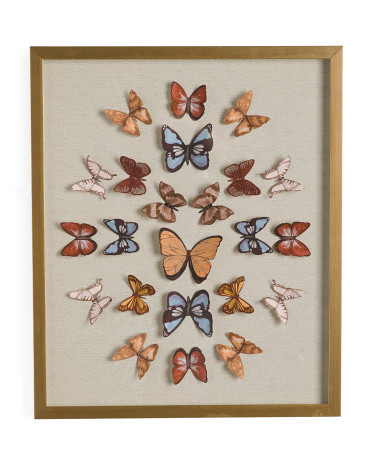 20x24 Patterned Romantic Butterflies Wall Art | Marshalls
