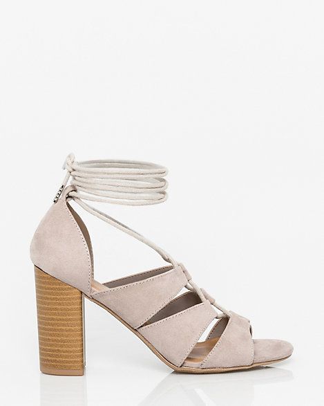 Le Chateau - Suede-Like Ghillie Tie Gladiator Sandal | Le Chateau Stores Inc.