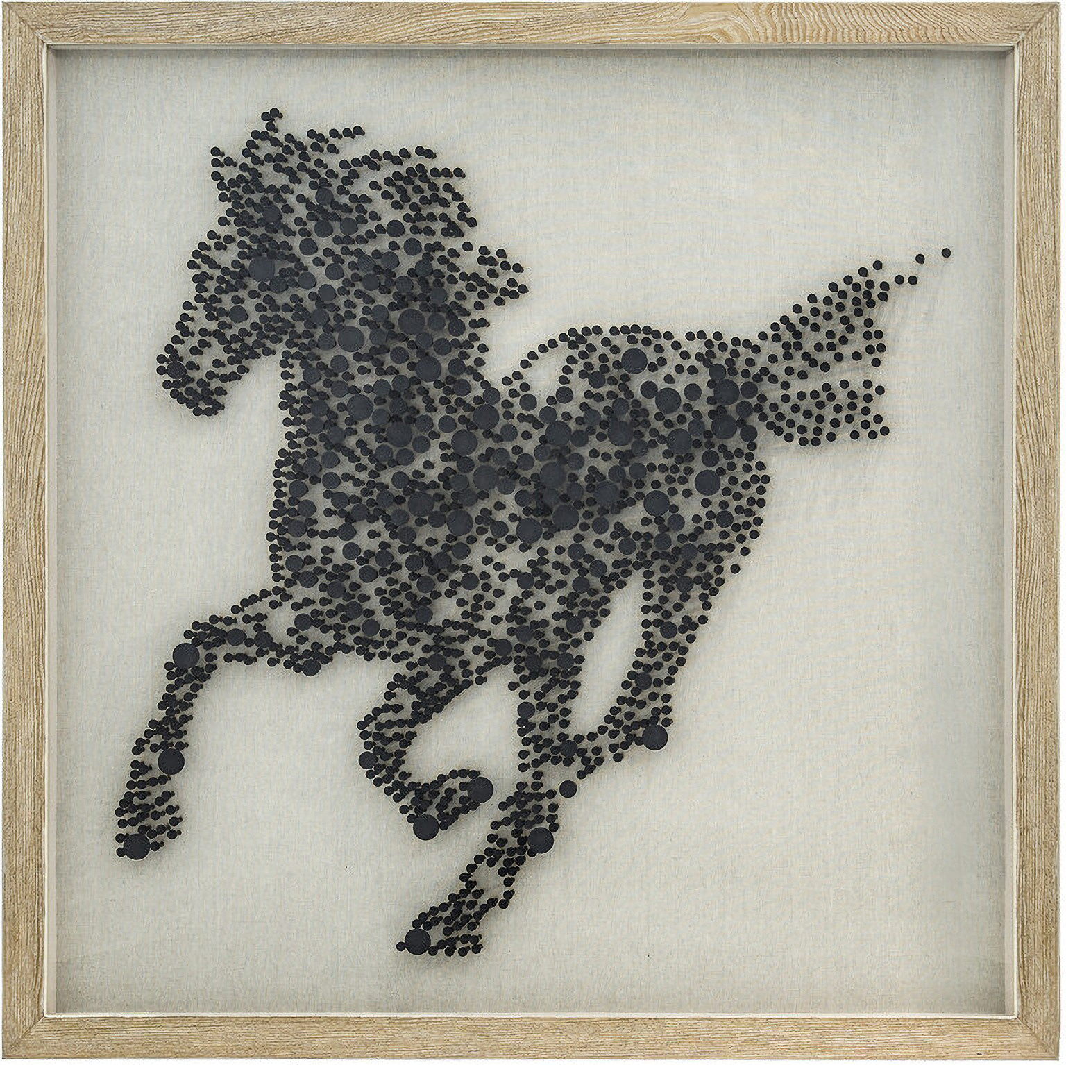 Steed's Silhouette Wall Art In Black | 1stopbedrooms