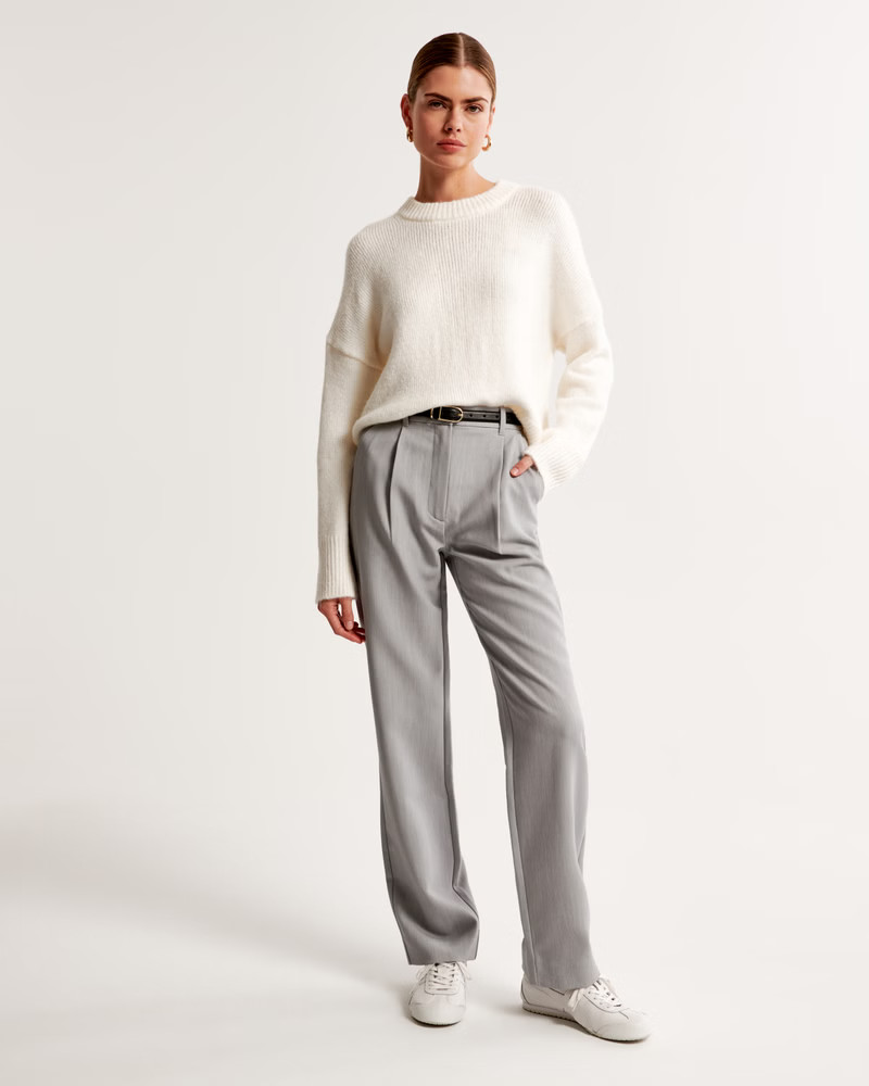 Wedge Crew Sweater | Abercrombie & Fitch (US)