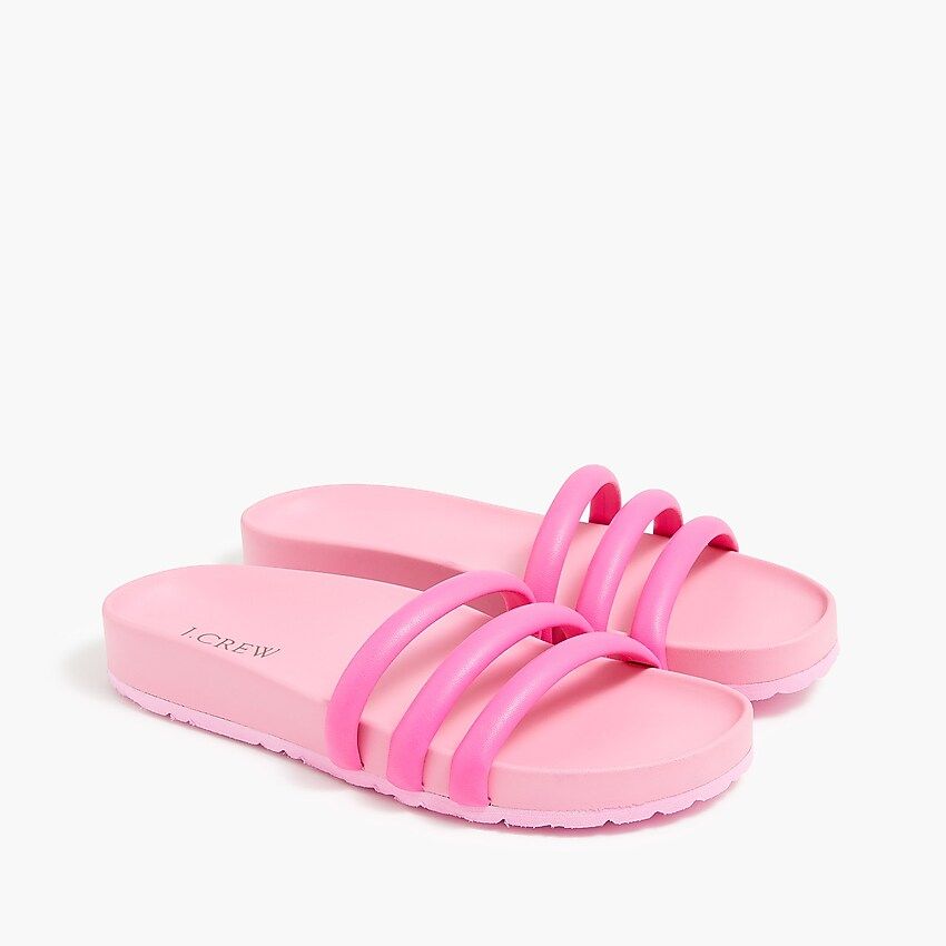 Three-strap slide sandals | J.Crew Factory