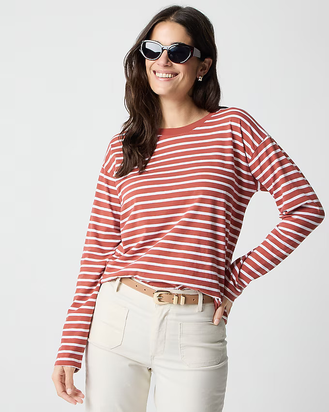 Long-sleeve striped tee | J.Crew Factory