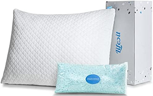 Lifewit Shredded Memory Foam Pillows, Adjustable Bed Pillows for Sleeping, Hypoallergenic Cooling... | Amazon (US)