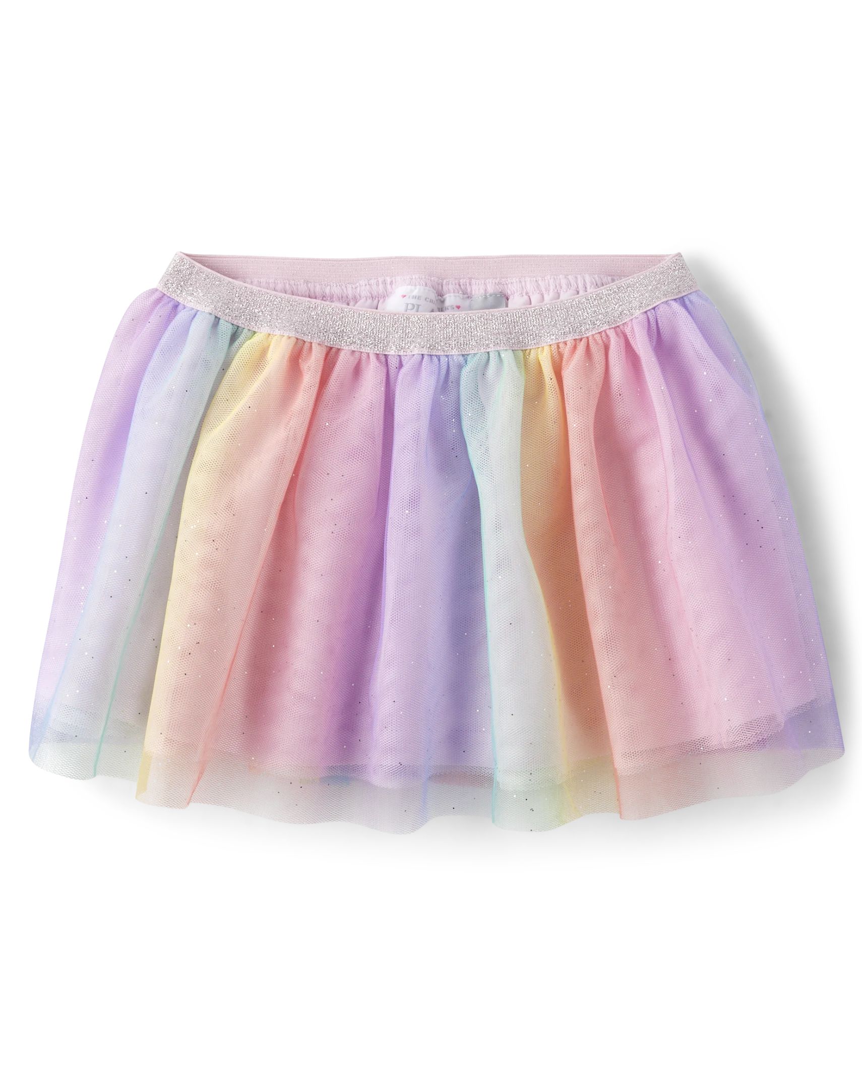Toddler Girls Rainbow Ombre Mesh Skirt - bright pink | The Children's Place