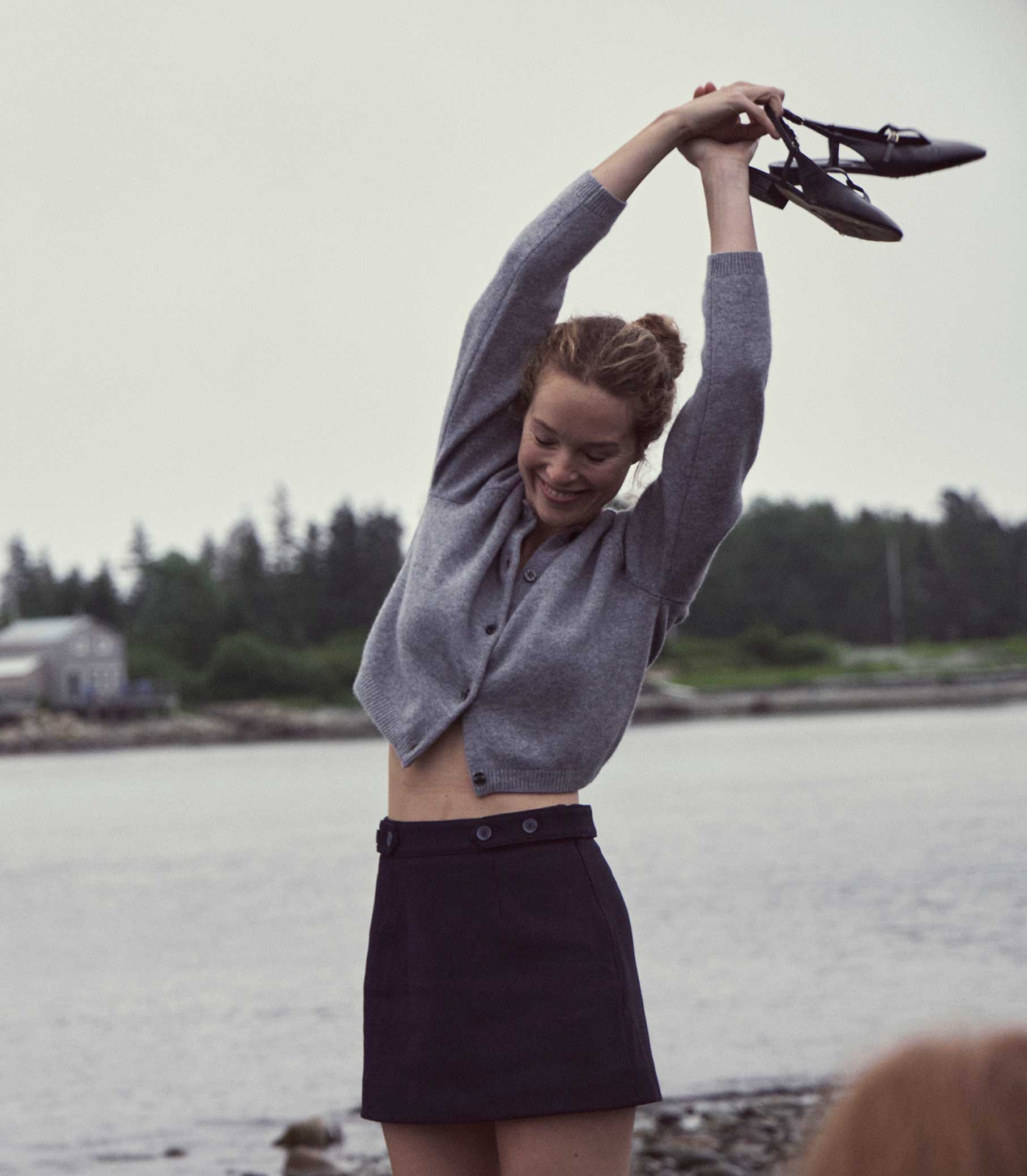 Ashford Cardigan - Pebble Grey | DÔEN | DOEN