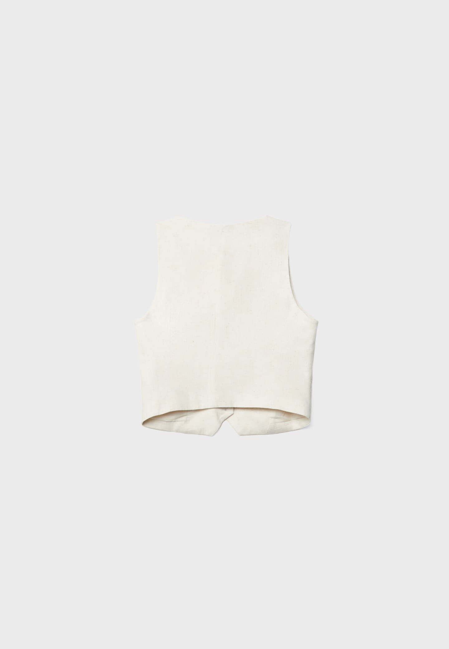 Short linen blend waistcoat | Stradivarius (UK)