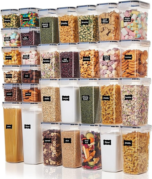 Vtopmart 32pcs Food Storage Container Set, Kitchen & Pantry Organizers and Storage, Plastic Airti... | Amazon (CA)