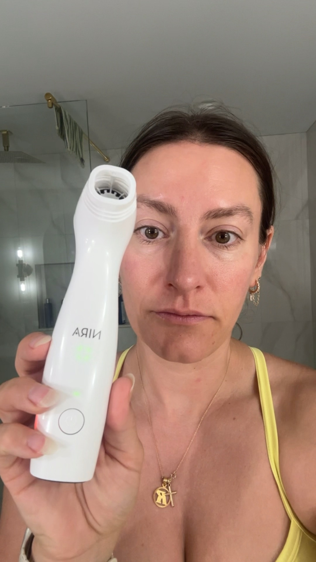 Day 2 using the Nira Pro Laser 3. 

In a few minutes, I’ve lasers my entire face and neck. It’s a warm sensation that doesn’t cause irritation. 

I follow it with the hyaluronic serum and peptide cream, part of the bundle currently on sale!! 

Check it out now. 

#nira #niraskin #ad

#LTKselfcare #LTKBeauty