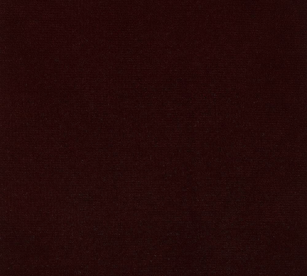 Harper Tufted Upholstered Bed with Pewter Nailheads, Tall Headboard 65""h, Espresso Finish, Cal King, Faux Mohair Velvet Burgundy | Pottery Barn (US)