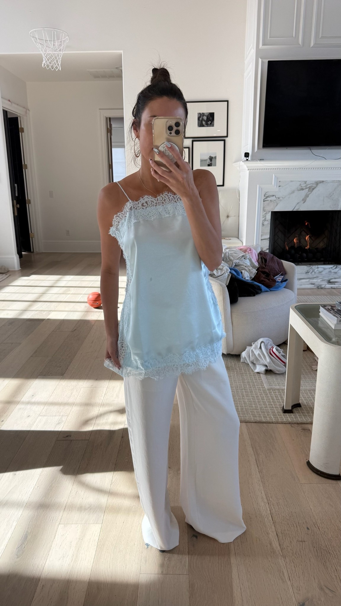 New lace top from @amazon under $20! I’m wearing size small 

Amazon fashion, Amazon finds, Aritzia, white pants, date night outfit, spring outfit, vacation outfit 

#LTKSeasonal #LTKootd #LTKOver40