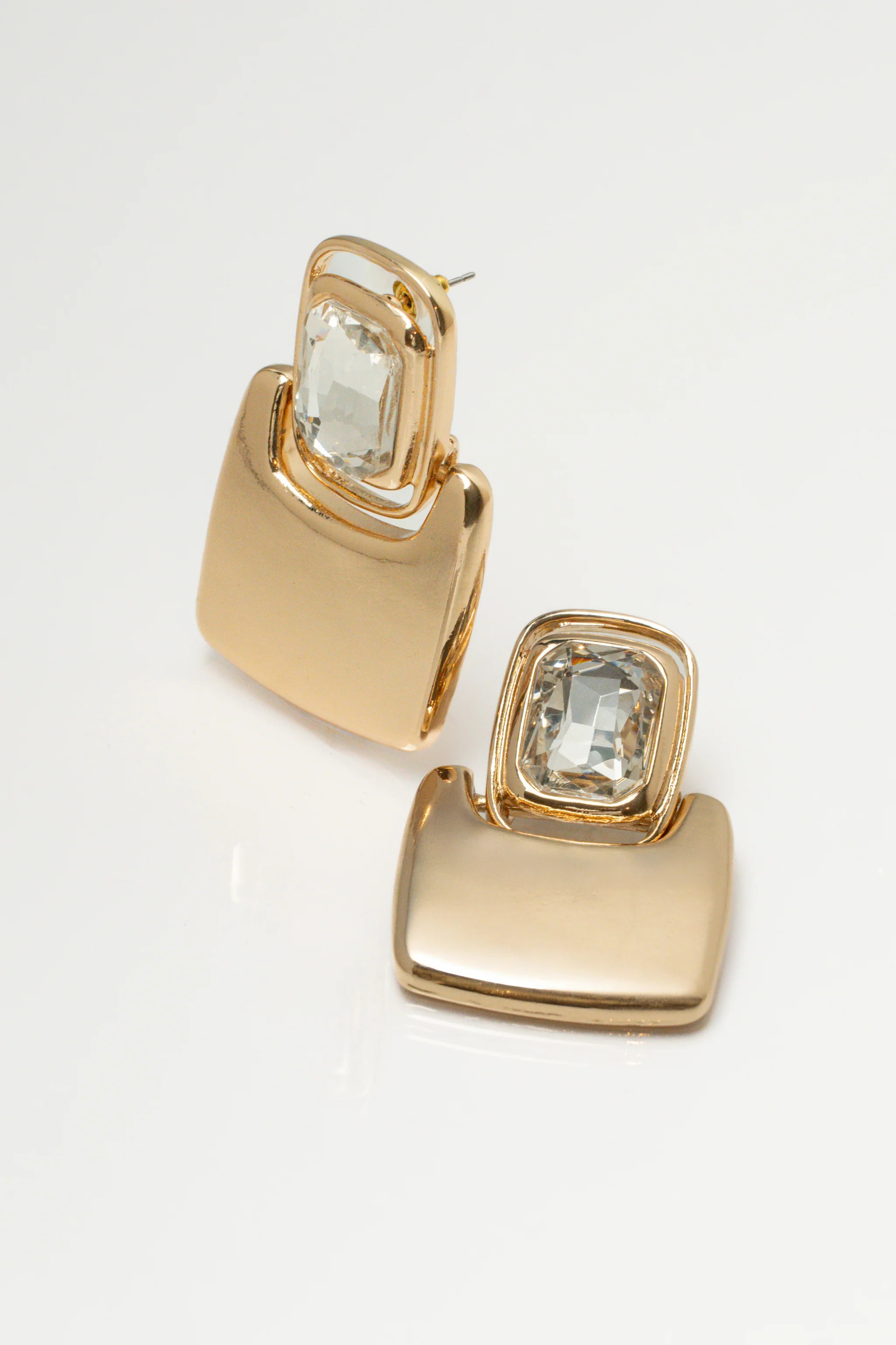 Gold Statement Dangle Earrings | JLUXLABEL