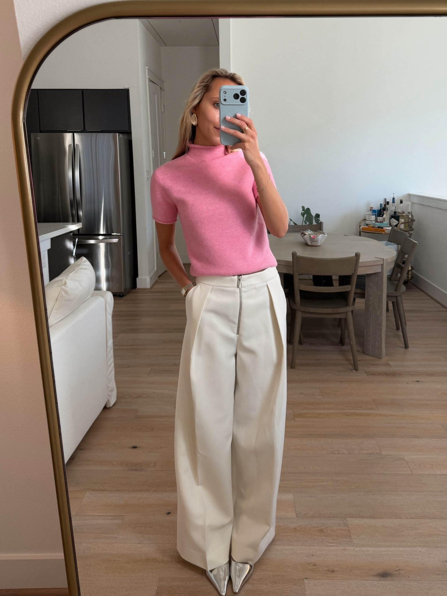 I’m shook at the price of these pants … they’re so good AND on sale now 🤍 **they run big and I got them hemmed 1/4ish inch

#LTKootd #LTKgrwm #LTKValentine